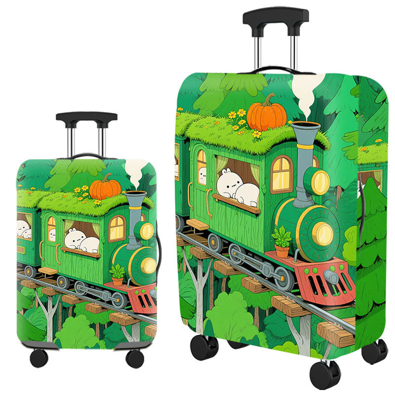 Tropical Leaf Print Hard Shell Luggage Stornfield