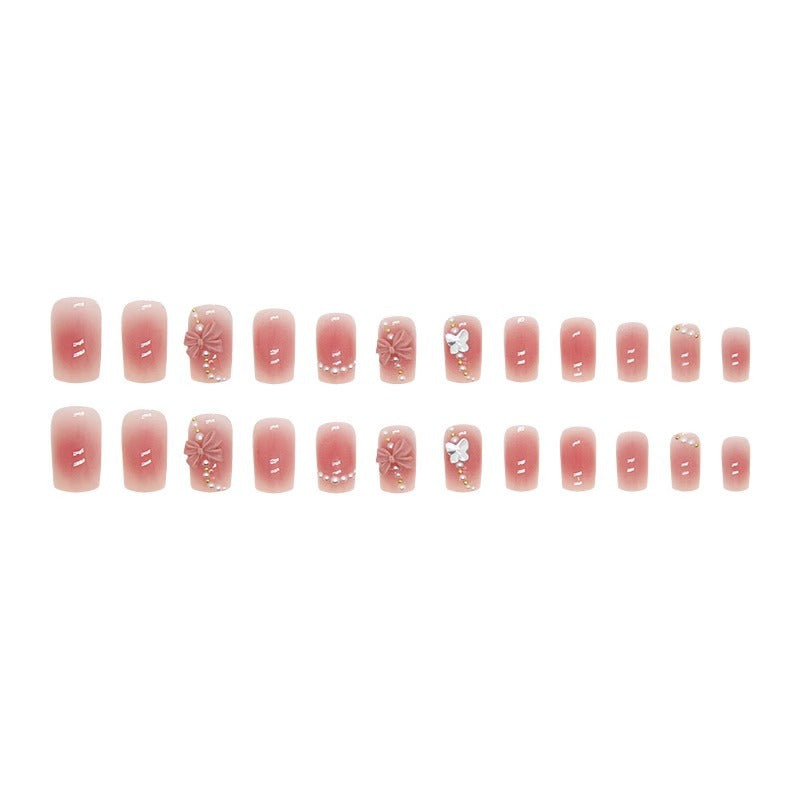 Artificial nails with perforated flower pattern Stornfield