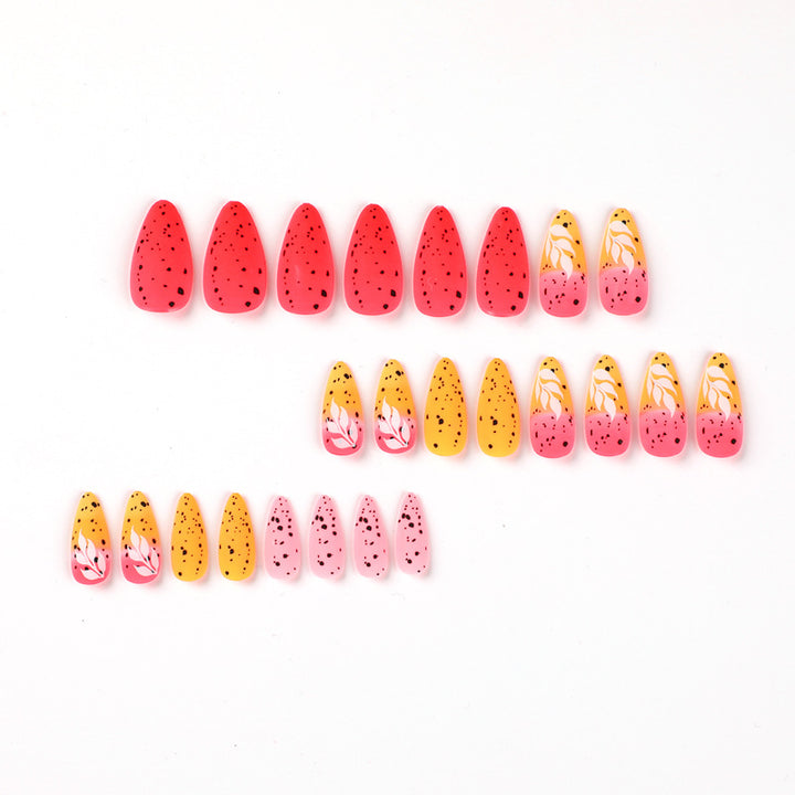 Artificial nail art with floral ombre design Stornfield