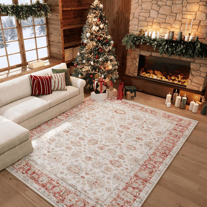 Vintage Floral Area Rug