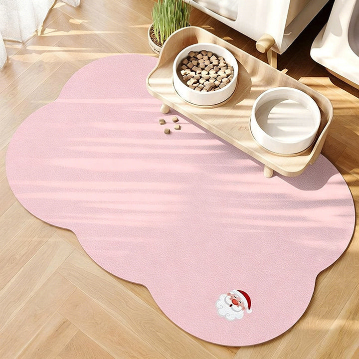 Playful Cloud-Shaped Floor Mat