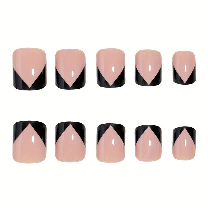 Elegant Two-Tone Nail Art Stornfield