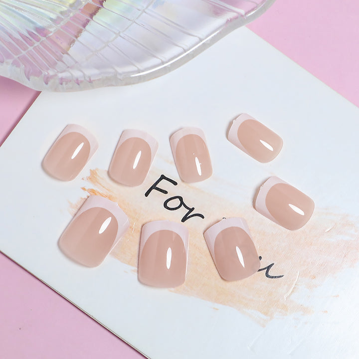 Elegant French Tip Press-On Nail Set Stornfield 1787225130