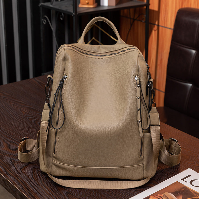 Structured Leather Backpack Stornfield