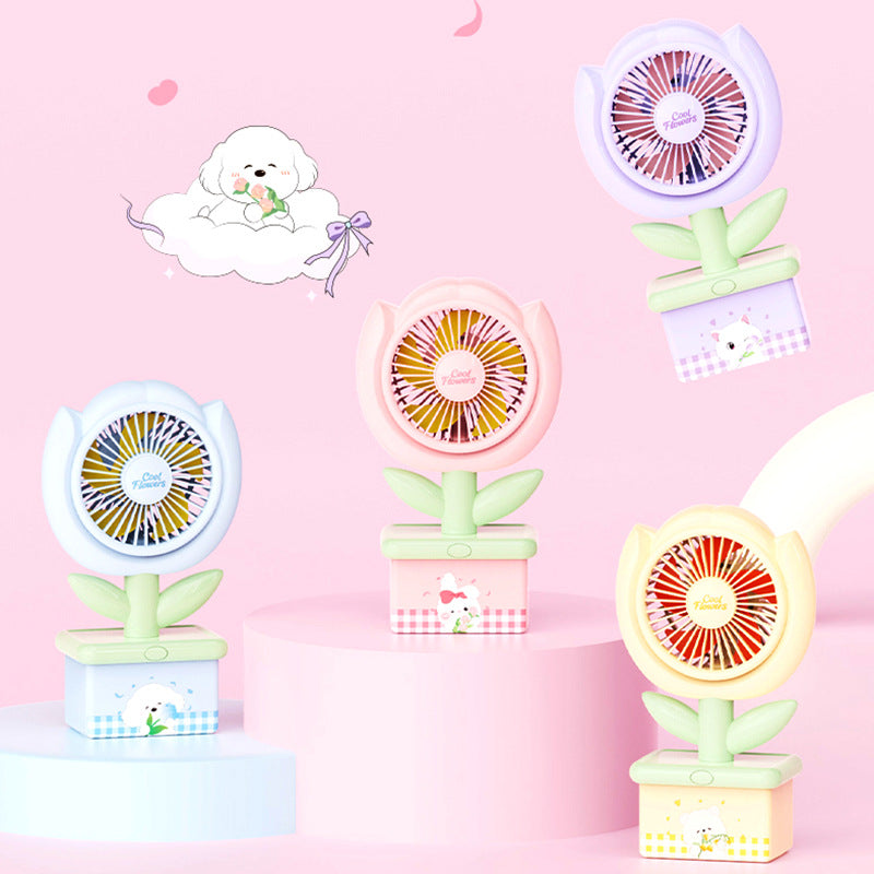 Ladies decorative mini table fan Stornfield