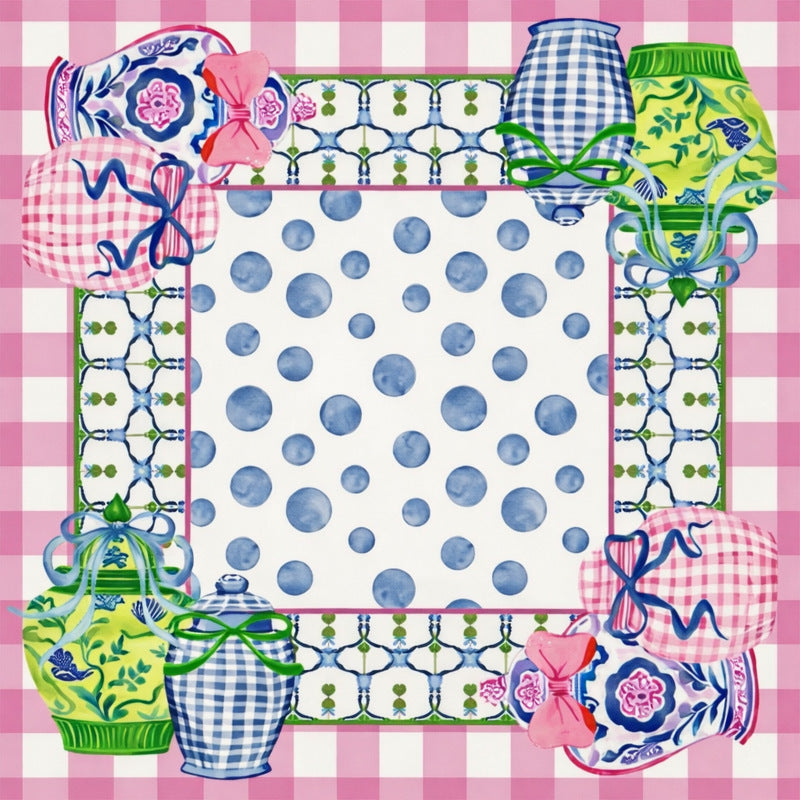 Decorative Geometric Print Area Mat