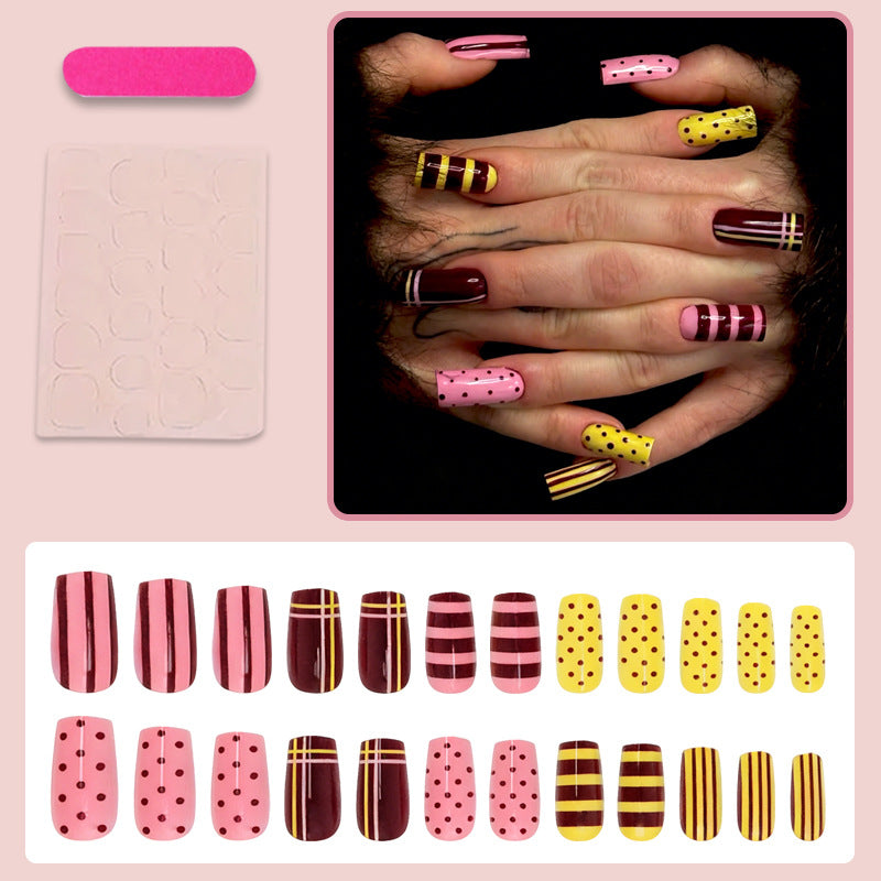 Nail art set with stylish geometric designs Stornfield