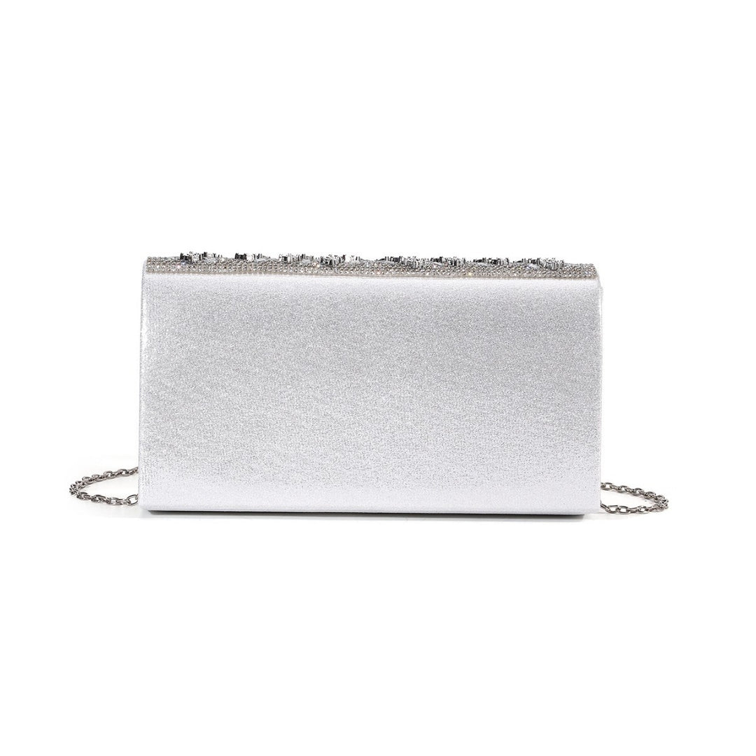 Crystal-Embellished Evening Clutch