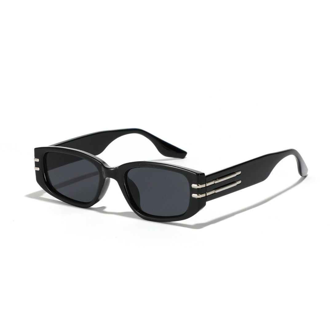 Women's fashionable rectangular sunglasses with elegant metal accents Stornfield