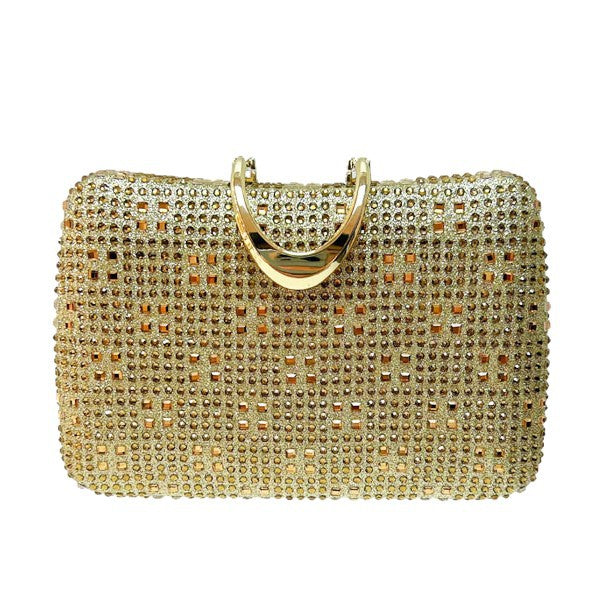 Rhinestone-Studded Formal Clutch