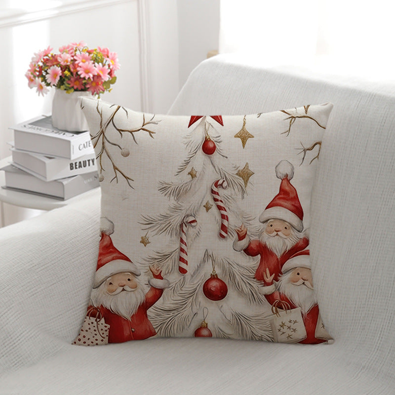 Festive Santa Clfrom Decorative Throw Pillow