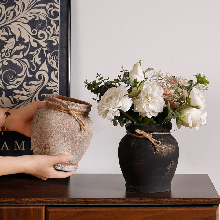 Rustic ceramic plant decoration Stornfield