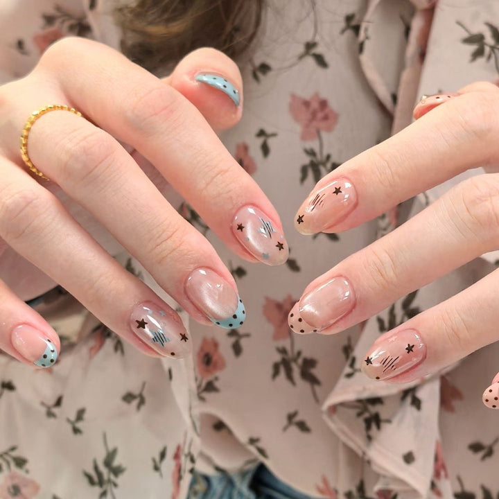 Artistic Press-On Nail Wraps Stornfield