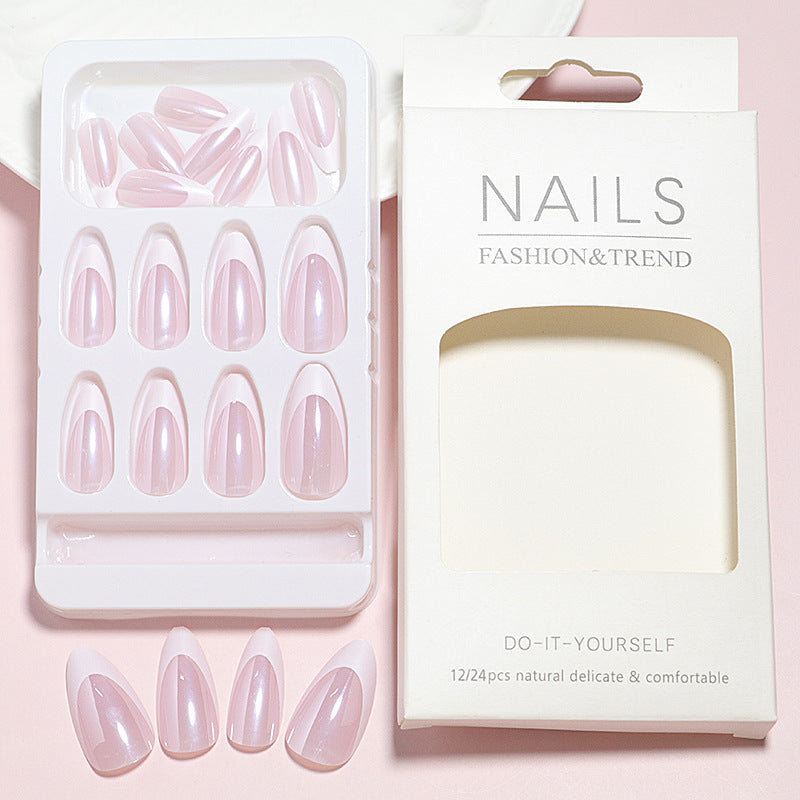 DIY Natural Glossy Press-On Nail Set Stornfield