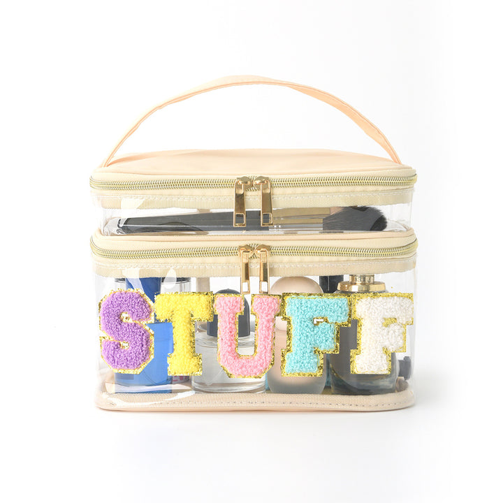 Plastic cosmetic box with two compartments Stornfield