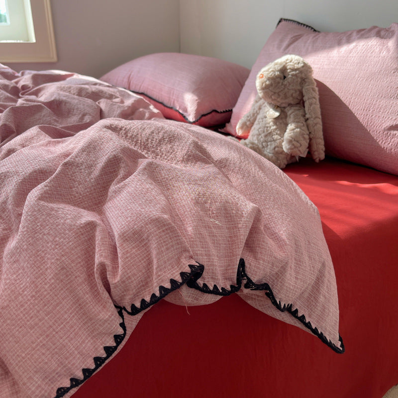 Premium Textured Duvet Cover Set