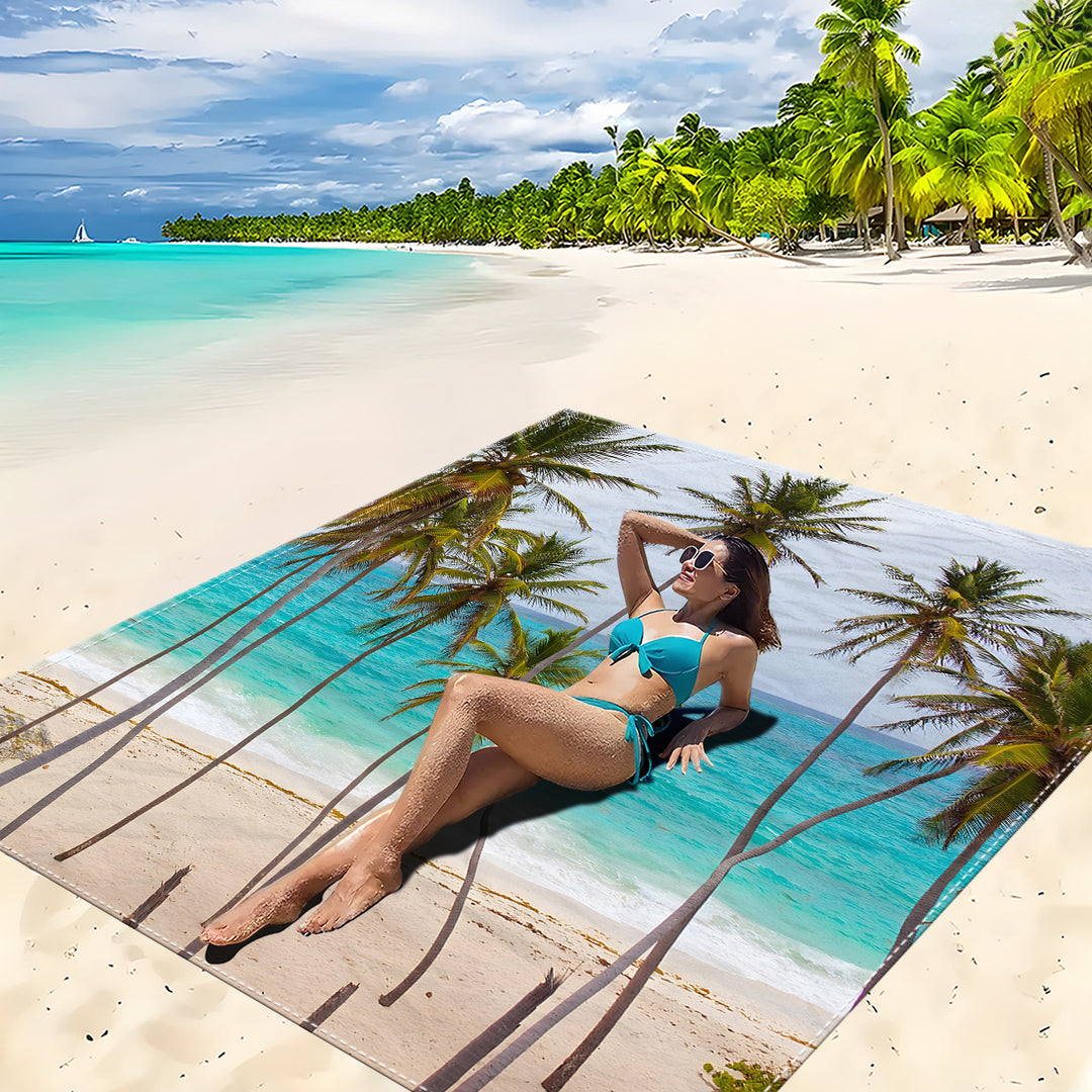 Mandala Design Beach Mat Stornfield