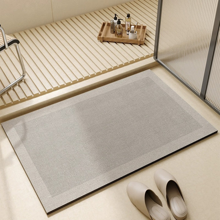 Vintage-Inspired Floral Printed Bath Mat