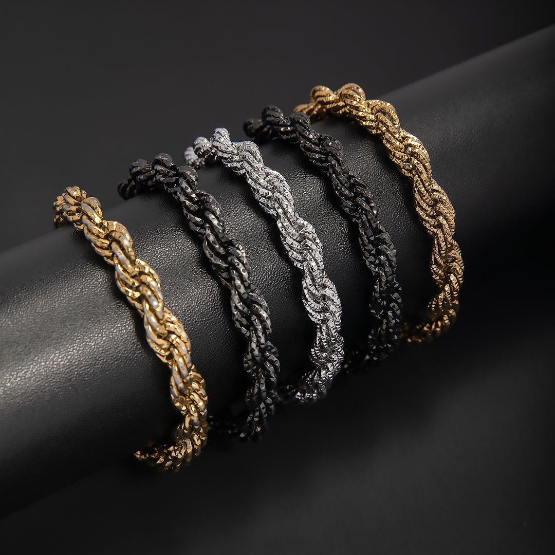Braided Gold Statement Bracelet Stornfield