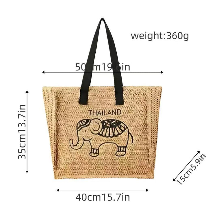 Cotton shopping bag with elephant design Stornfield
