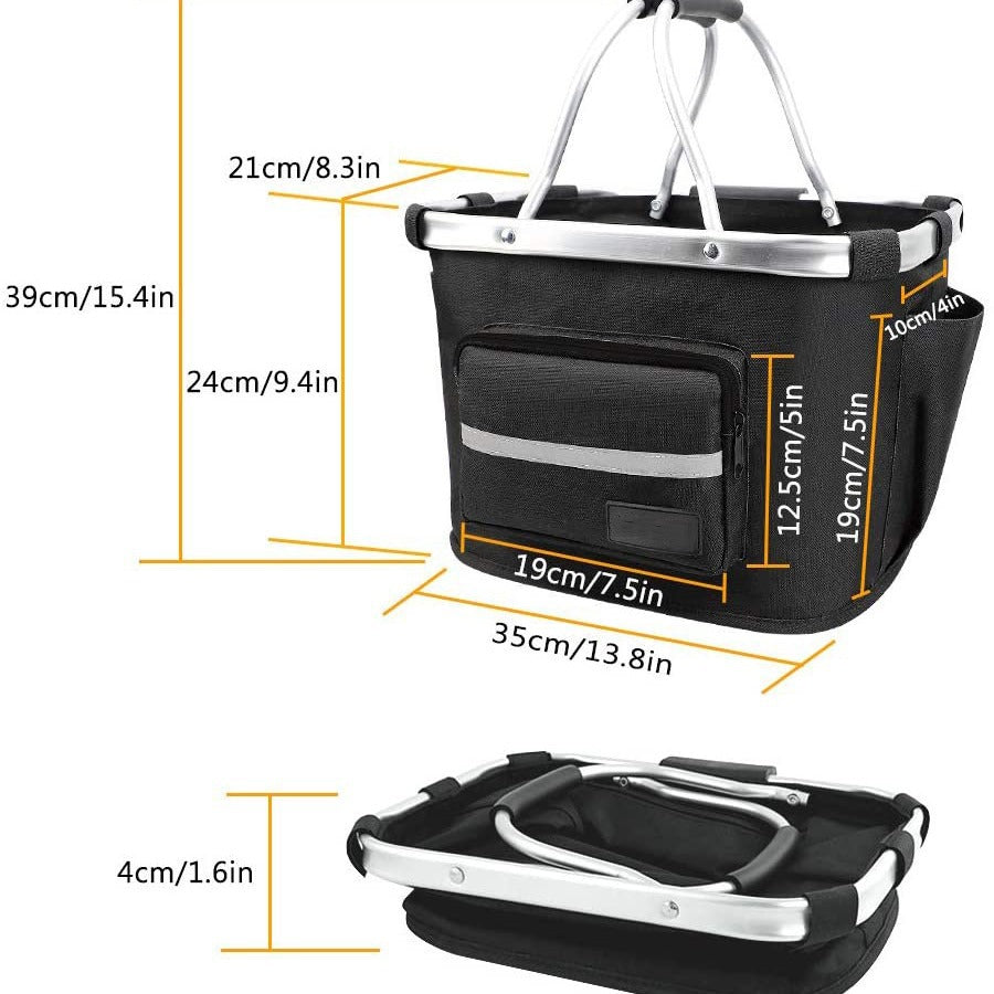 removable durable pet bike basket with aluminum frame Stornfield