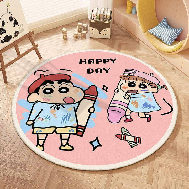 Fun Cartoon Character Round Area Rug