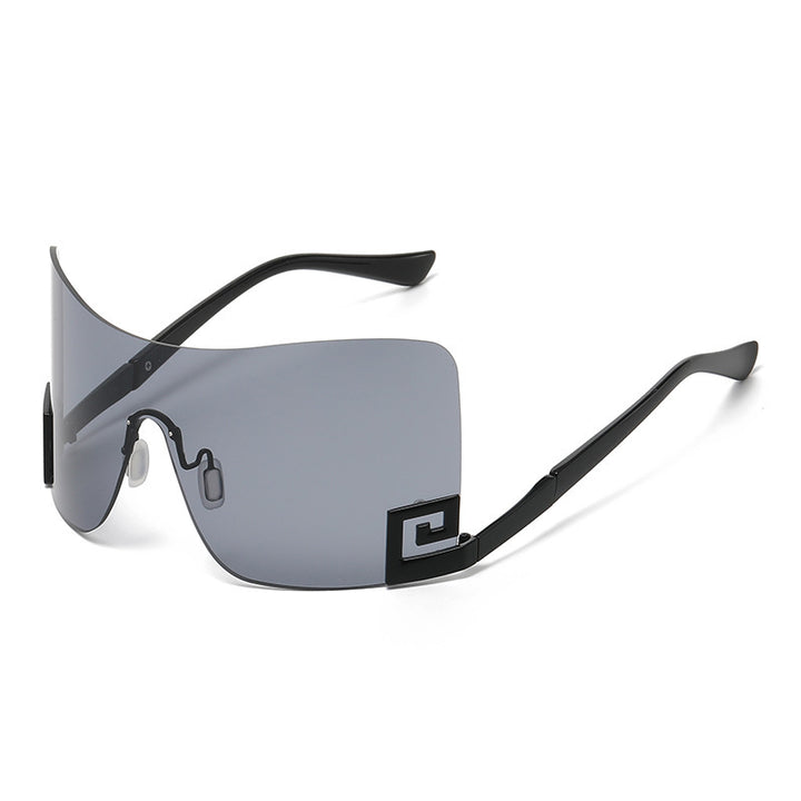 Women's Oversized Shield Sunglasses with Extravagant Design Stornfield