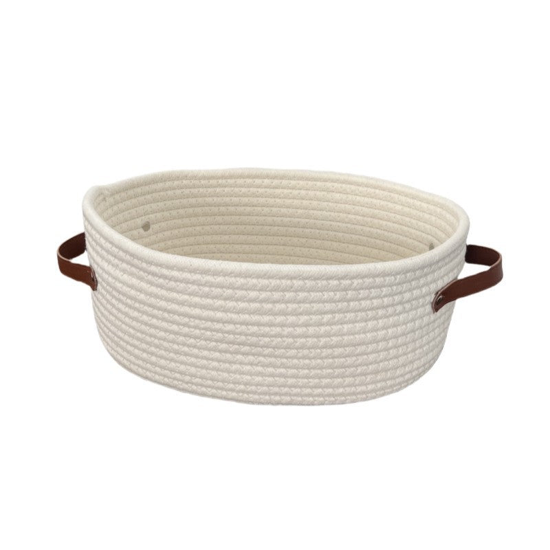 Women Gift Basket made of braided material Stornfield