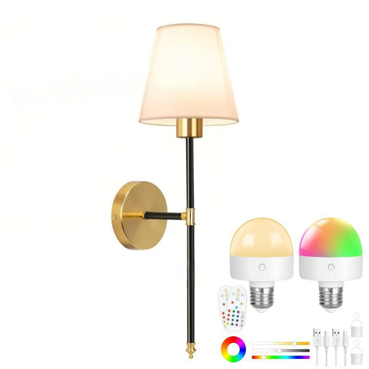 Modern Wireless Remote-Controlled Wall Sconce Set