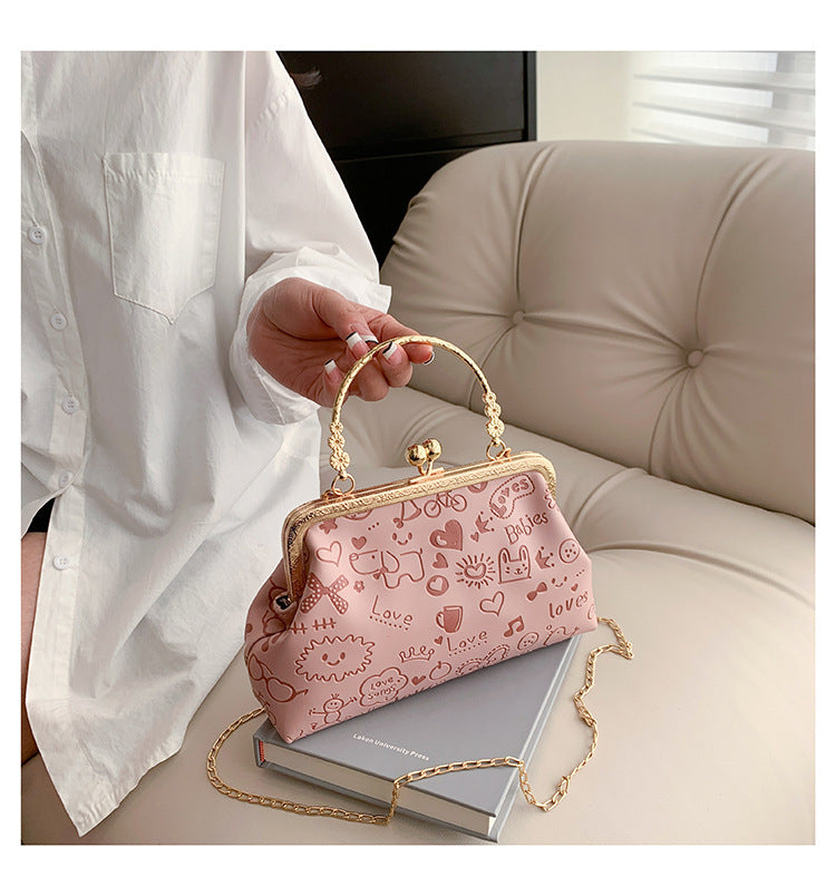 Whimsical Graphic Handbag