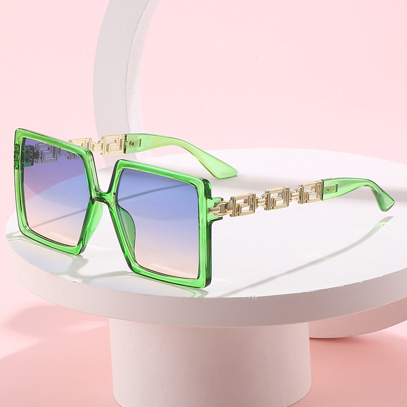 Ladies square sunglasses with luxurious accents Stornfield