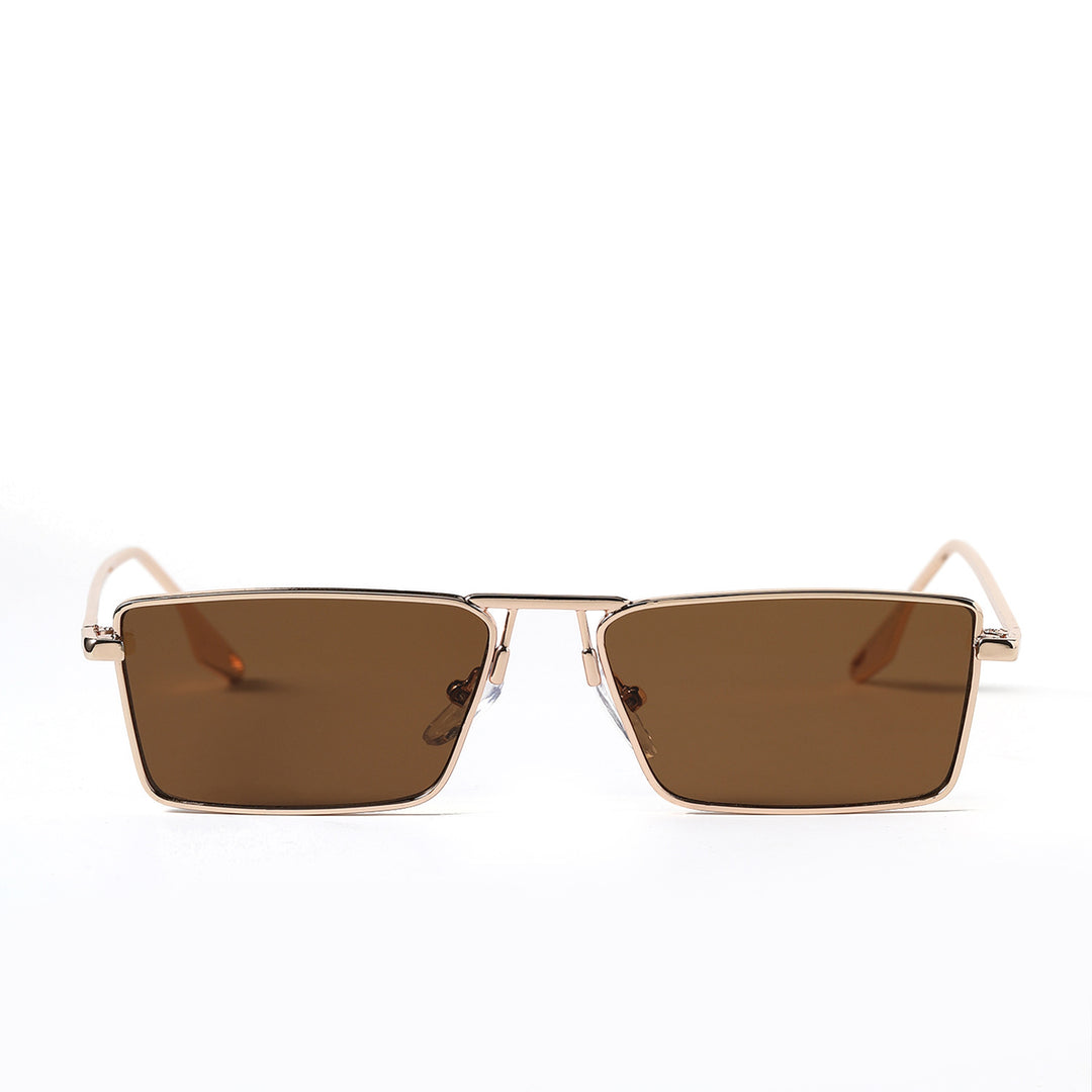 Women's elegant square sunglasses with narrow metal frame and UV protection Stornfield
