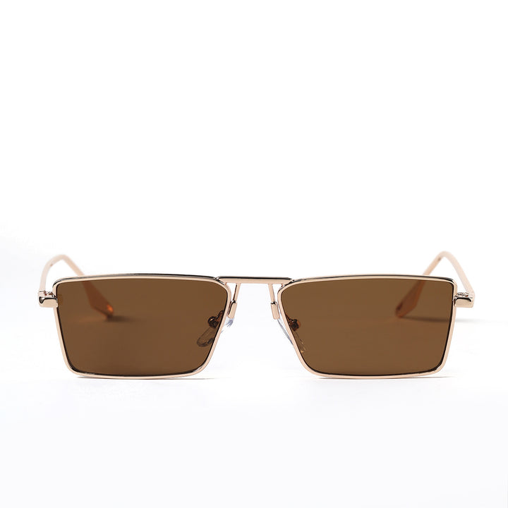 Women's elegant square sunglasses with narrow metal frame and UV protection Stornfield