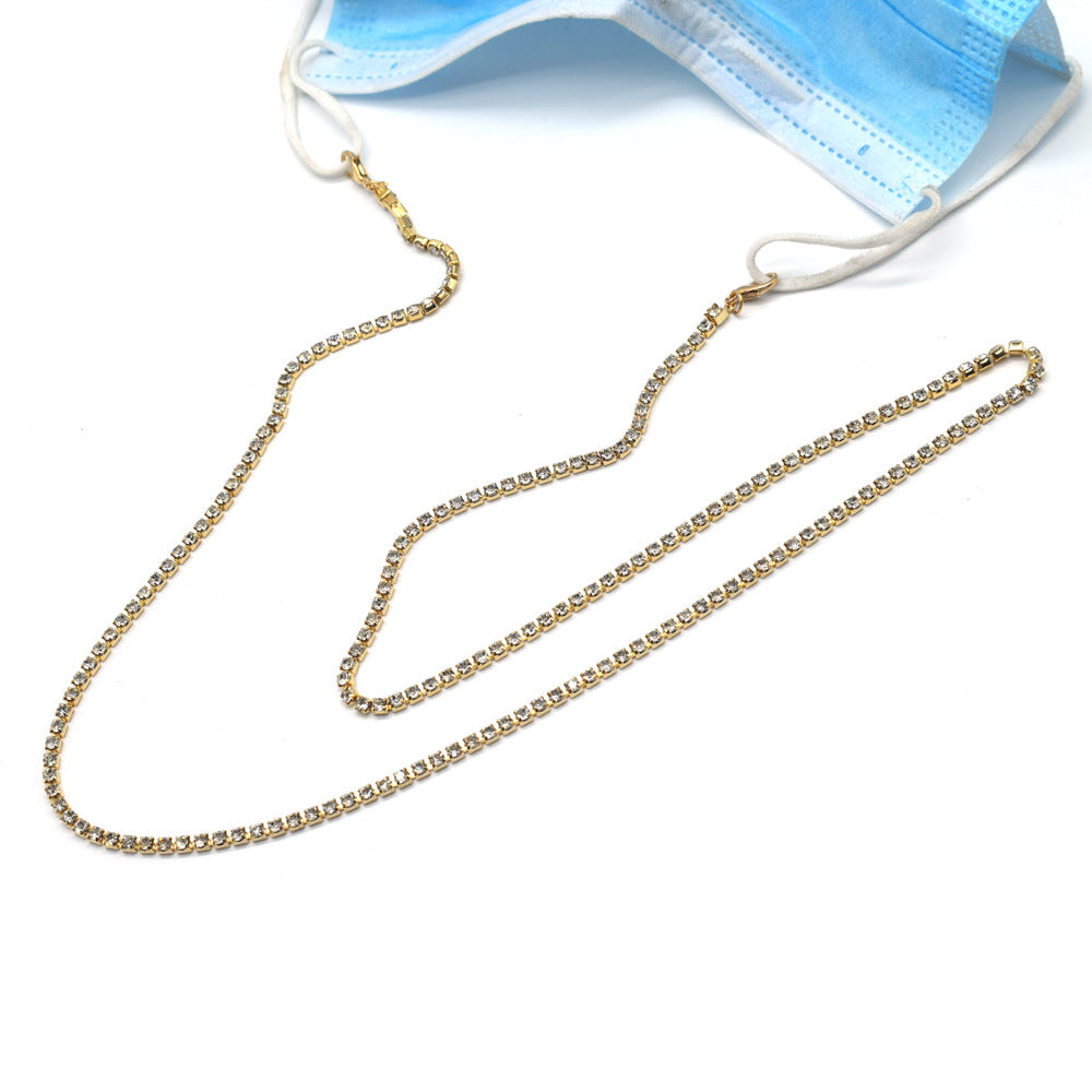 Elegant Rhinestone-Embellished Eyewear Chain Stornfield