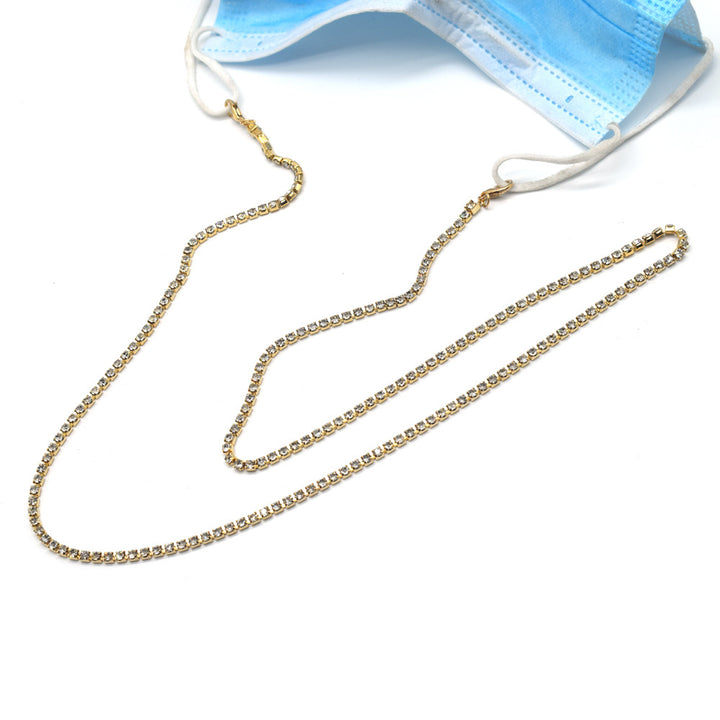 Elegant Rhinestone-Embellished Eyewear Chain Stornfield