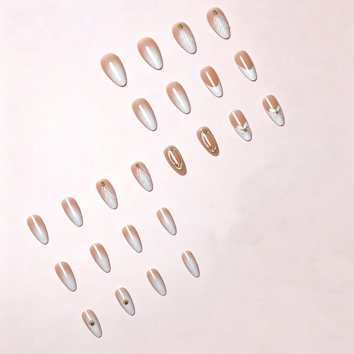 Floral Elegance Press-On Nail Tips Stornfield