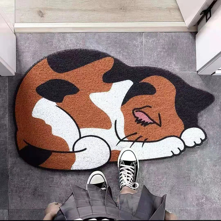 Cat-Themed Decorative Floor Mat for Home