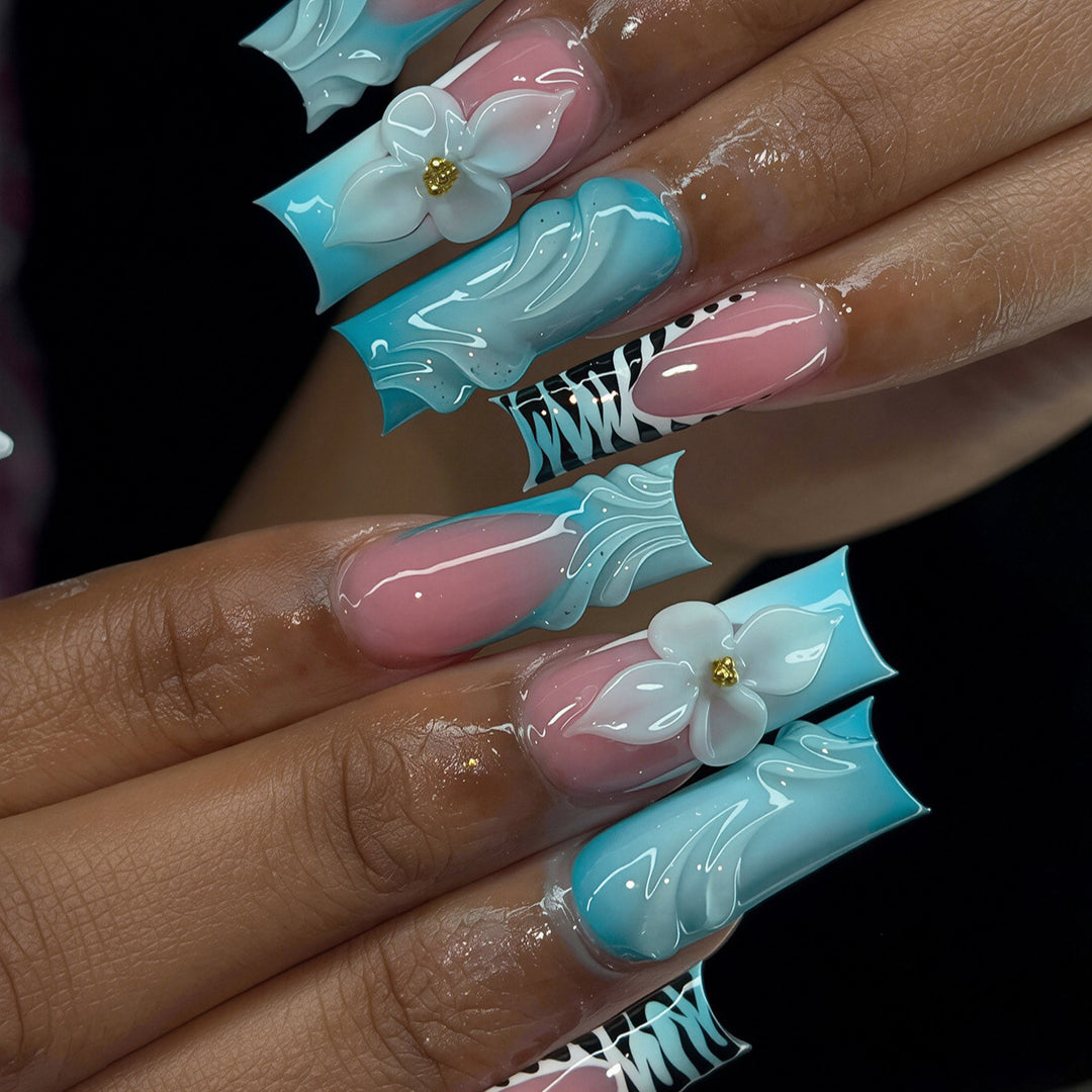 Decorative Long Press-On Nail Art Stornfield