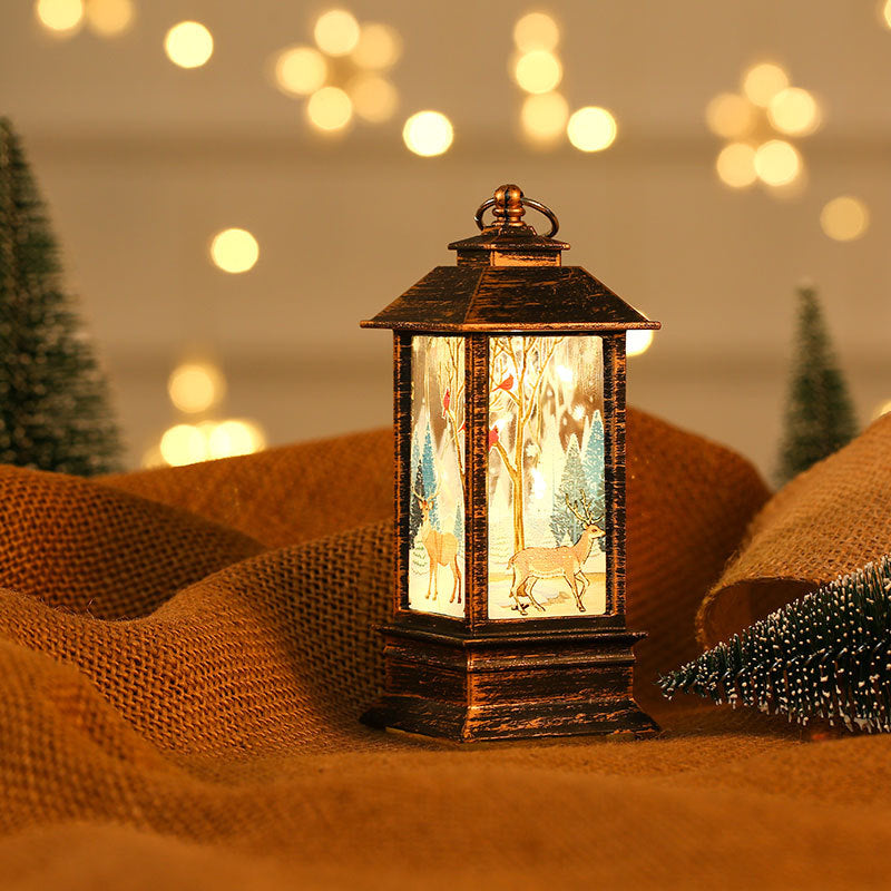 Decorative Lantern with Santa Theme Stornfield