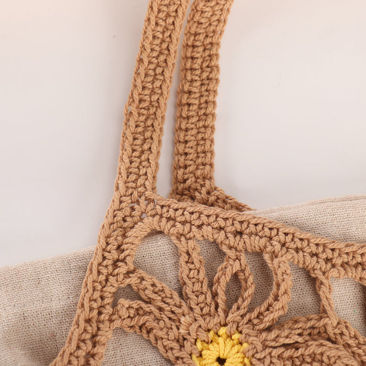 Handcrafted flower pattern shopper bag Stornfield