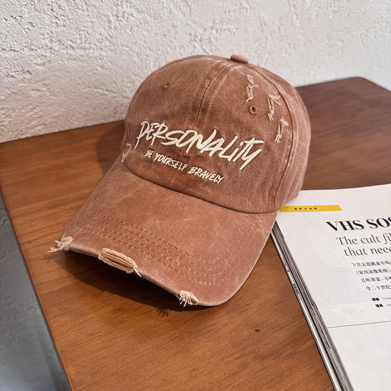 Women's Distressed Denim Adjustable Cap Stornfield