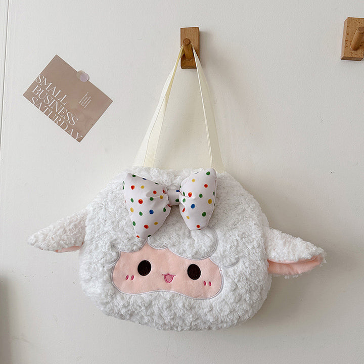 Plush Backpack with Cute Lamb Design Stornfield