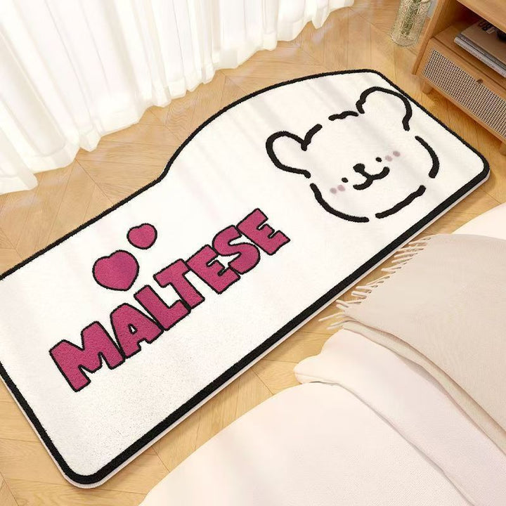 Cartoon Dog-Shaped Decorative Area Rug for Home