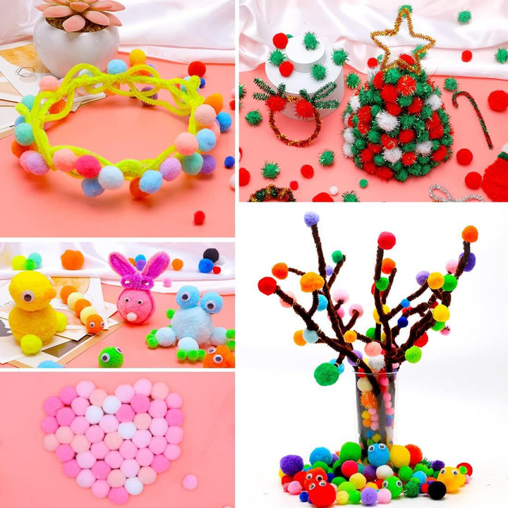 Unisex colorful craft pompons Stornfield