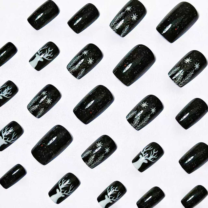 Artificial nails with festive winter motif Stornfield