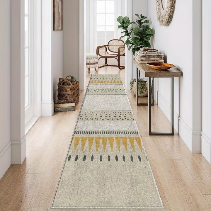 Geometric Patterned Runner Rug