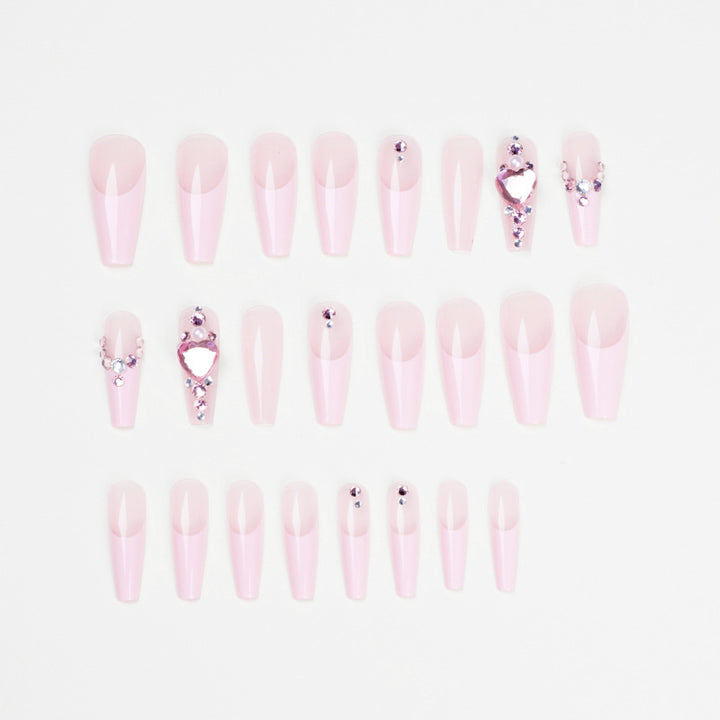 Glamorous nail extensions with glitter embellishments Stornfield