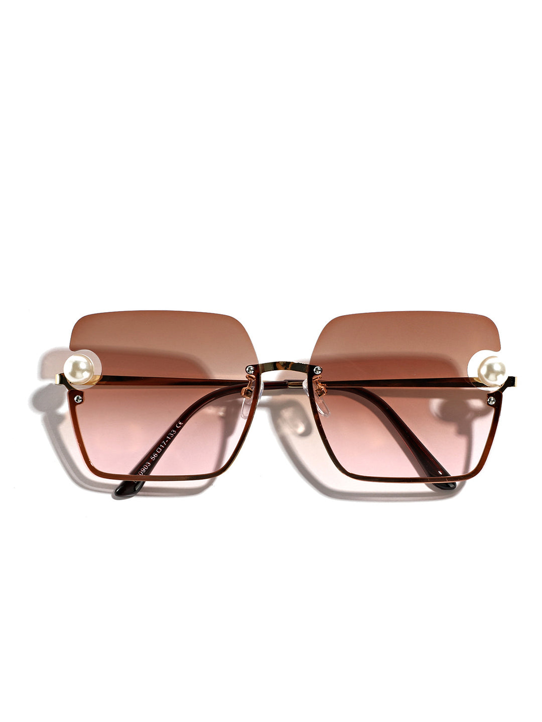 Women's square sunglasses with elegant transparent frame Stornfield