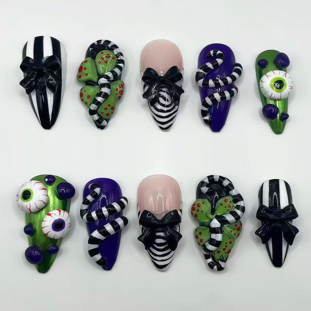 Artistic Themed Press-On Nail Set 1790745477
