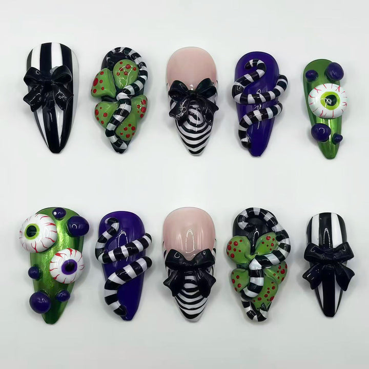Artistic Themed Press-On Nail Set 1790745477